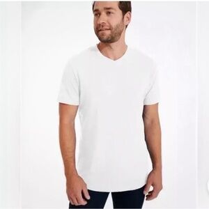 Swet Tailor Softest V-Neck Tee White Size XXL